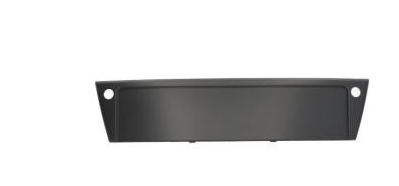 Bandeau porte plaque immatriculation pour AUDI A6 III ph. 1 2004-2008, trous capteurs radar, Neuve