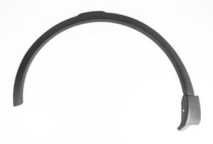 Elargisseur d'aile avant gauche pour LAND ROVER DISCOVERY SPORT (L500), 2015-2020, noire, Neuve