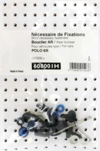 Kit de fixation assemblage Pare-chocs arrière pour VOLKSWAGEN POLO (6R) 2009-2017 (Tous modèles), Neuf