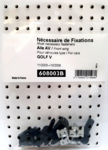 Kit de fixation assemblage Aile avant pour VOLKSWAGEN GOLF V 2003 à 2008 (Tous modèles), Neuf