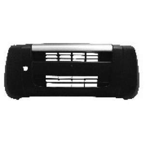 Pare chocs avant pour FIAT FIORINO III Cargo, 2008-2016, (partie supérieure argentée), noir, Neuf