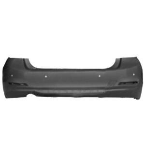 Pare chocs arrière pour BMW Serie 3 F30, 2012-2014, Simple sortie d'echappement à gauche, trous radar, Mod. MODERN LUXURY SPORT 316-138-320 berline, Neuf à peindre