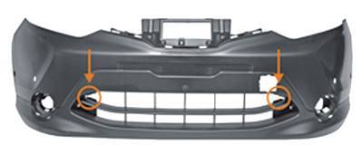 Pare chocs avant pour NISSAN QASHQAI II ph. 1 2014-2017, trous capteurs radar, park assist