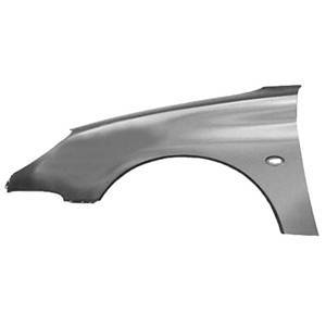 Aile avant gauche pour PEUGEOT 206 ph.2, 2003-2009, Modèle de base non bombé (Pas pour 16S-XS-GT) Neuve à peindre