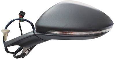 Rétroviseur gauche pour VOLKSWAGEN GOLF VII ph. 1 2012-2016, rabattable électriquement, dégivrant, avec feu de courtoisie