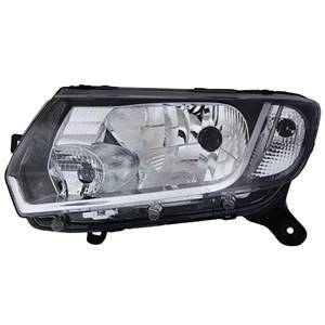 Phare Optique avant gauche pour DACIA SANDERO II phase 1, 2012-2016, H4, manuel, Neuf