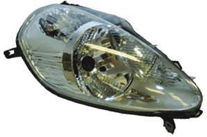 Phare Optique avant droit pour FIAT GRANDE PUNTO depuis 06/2008, H4, chromé, Neuf