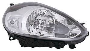 Phare Optique avant droit pour FIAT PUNTO EVO, 2009-2011, H4, fond chromé, Neuf
