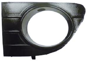 Grille de calandre gauche pour FIAT PUNTO EVO, 2009-2011, noir vernis, trou AB, pare chocs avant