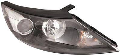 Phare Optique avant droit pour KIA SPORTAGE 2010-2015, H7+H7, fond noir, Neuf