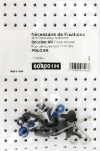 Kit de fixation assemblage Pare-chocs arrière pour VOLKSWAGEN POLO (6R) 2009-2017 (Tous modèles), Neuf