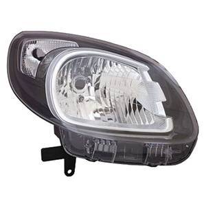 Phare Optique avant droit pour RENAULT KANGOO II phase 2 depuis 2013 >, H4, noir, Neuf