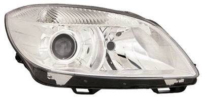 Phare Optique avant droit pour SKODA FABIA II ph. 2 2010-2014, H7+H7, 2 paraboles, Neuf