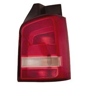 Feu arrière droit pour VOLKSWAGEN TRANSPORTER T5, 2009-2015, (hayon), rouge/blanc, Neuf