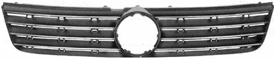 Grille radiateur centrale pour VOLKSWAGEN PASSAT B5 ph. 1 1996-2000, moulure chromée, noire, Mod. S.W, Neuve