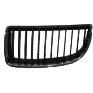 Grille latérale avant gauche pour BMW série 3 E90-E91 2005-2008, noire, profil chromé, Neuve