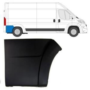 Moulure d'aile arrière droite partie arrière pour FIAT DUCATO III phase 2, depuis 2014, Neuve