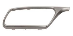 Bandeau Moulure gauche de pare chocs arrière pour MERCEDES CLASSE E (W212) de 2013 à 2016, argent, Mod. E63 AMG, Neuve