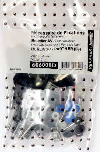 Kit de fixation assemblage Pare chocs avant pour CITROËN BERLINGO II phase 3 depuis 2015, Neuf