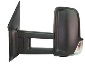 Rétroviseur gauche manuel pour MERCEDES SPRINTER II phase 2 (W906), 2013-2018, avec bras long feu, câble long, coque noire, Neuf