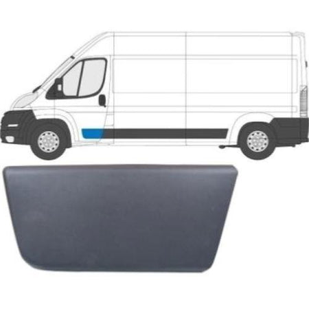 Moulure baguette latérale sur porte avant gauche pour FIAT DUCATO III phase 2, depuis 2014, 41cm, Noire, Neuve