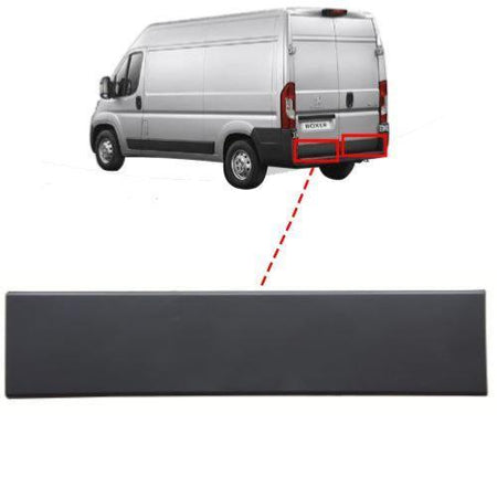 Moulure baguette sur porte arrière gauche pour PEUGEOT BOXER II phase 1, 2006-2014, 82cm, Noire, Neuve