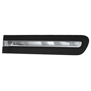 Moulure porte arrière gauche pour FIAT 500L phase 1, 2012-2017, noire & chromée, baguette Neuve