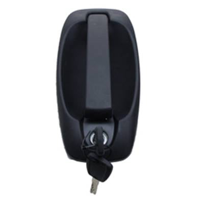 Poignée de porte avant gauche pour PEUGEOT BIPPER 2008-2016, extérieure, Noire, barillet, jeu clé