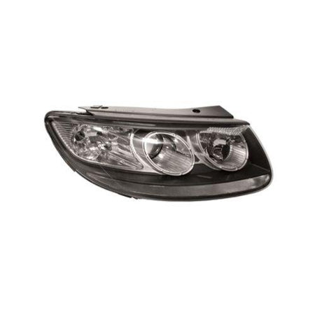 Phare droit électrique H7+H7 pour HYUNDAI SANTA FE II phase 2 2010-2012, avec corps noir, Neuf