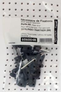 Kit de fixation assemblage Porte arrière pour PEUGEOT PARTNER II (B9) VP/VU depuis 2008 (tous modèles), Neuf