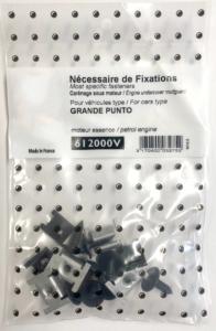 Kit de fixation assemblage Cache sous moteur pour FIAT GRANDE PUNTO, 2005-2012 (modèle essence), Neuf