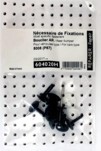 Kit de fixation assemblage Pare chocs arrière pour PEUGEOT 5008 II (P87) 2017-2020 (tous modèles), Neuf