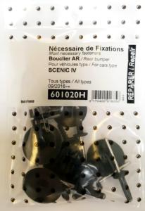 Kit de fixation assemblage Pare chocs arrière pour RENAULT SCENIC IV depuis 2016 tous modèles, Neuf