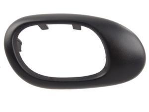 Contour de poignée de porte avant ou arrière droite pour PEUGEOT 206, 1998 à 2009, Noire, Neuve