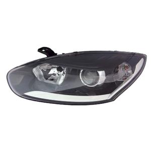 Phare Optique avant gauche pour RENAULT MEGANE III phase 3 2014-2016, H7+H7, fond noir, Neuf