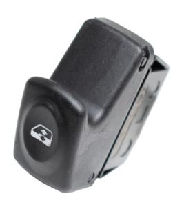 Interrupteur/Bouton de lève vitre électrique sur porte avant droite ou gauche pour RENAULT MEGANE I, 1996-1999, 1 bouton, noir, Neuf