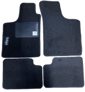 Kit 4 Tapis de sol Auto pour RENAULT TWINGO de 1993 à 2007, avec sigle TWINGO, sans CLIPS, Neuf