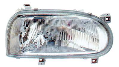 Phare Optique avant manuel gauche pour VOLKSWAGEN GOLF III 1991-1997, H4, Neuf