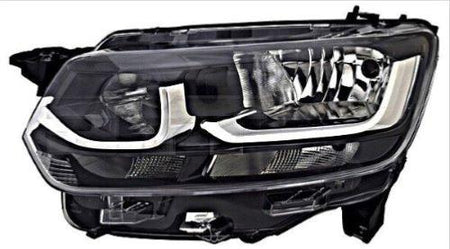 Phare optique droite pour TOYOTA PROACE CITY depuis 2019, H1+H7, électrique, avec moteur, feu de jour, W21-5W, Neuf