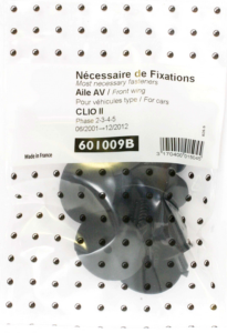 Kit de fixation assemblage Aile avant pour RENAULT CLIO II phase 2-3-4-5 de 2001 - 2012 Neuf