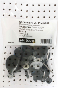 Kit de fixation assemblage Pare chocs avant pour RENAULT CLIO II phase 2-3-4 - 2001 à 2009 Neuf