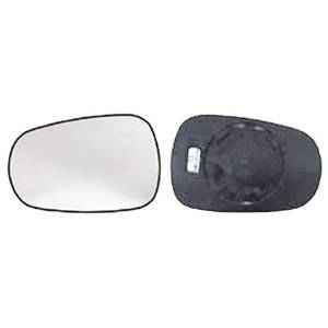 Miroir Glace rétroviseur gauche pour RENAULT CLIO CAMPUS, 2006-2009 dégivrant, asphérique à clipser