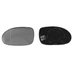 Miroir Glace rétroviseur gauche pour CITROËN C5 I ph.2 2004-2008 bleu dégivrant asphérique à clipser