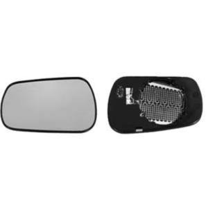 Miroir Glace rétroviseur gauche pour FORD FIESTA V phase 1, 2002-2005, (rond), dégivrant, à clipser