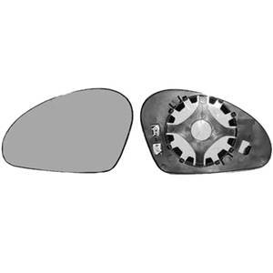 Miroir Glace rétroviseur gauche pour SEAT IBIZA III ph.1, 2002-2006 dégivrant, asphérique, à clipser