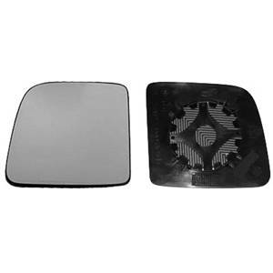 Miroir Glace rétroviseur gauche pour FORD TRANSIT CONNECT I phase 2, 2006-2009, verre supérieur