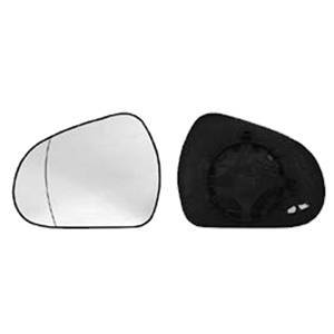 Miroir Glace rétroviseur gauche pour PEUGEOT 207 CC ph.1, 2007-2009 dégivrant, asphérique, à clipser