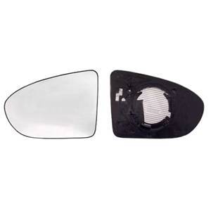 Miroir Glace rétroviseur gauche pour NISSAN QASHQAI I ph.1, 2007-2010, dégivrant, asphérique