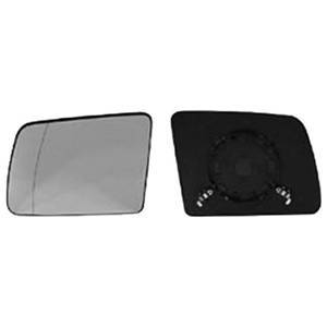 Miroir Glace rétroviseur gauche pour FORD TRANSIT CONNECT I ph.3, 2009-2013, asphérique, à clipser