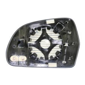 Miroir Glace de rétroviseur extérieur droit pour AUDI A5 I phase 2, 2011-2017, H 115 mm., avec support de fixation, dégivrant, neuf